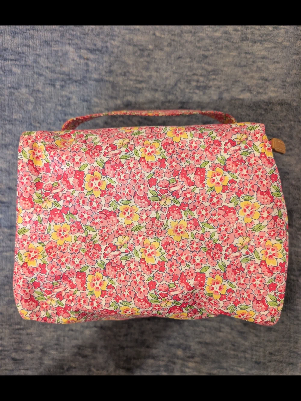Lauren Ralph Lauren Pink Floral Zip Cosmetic Case